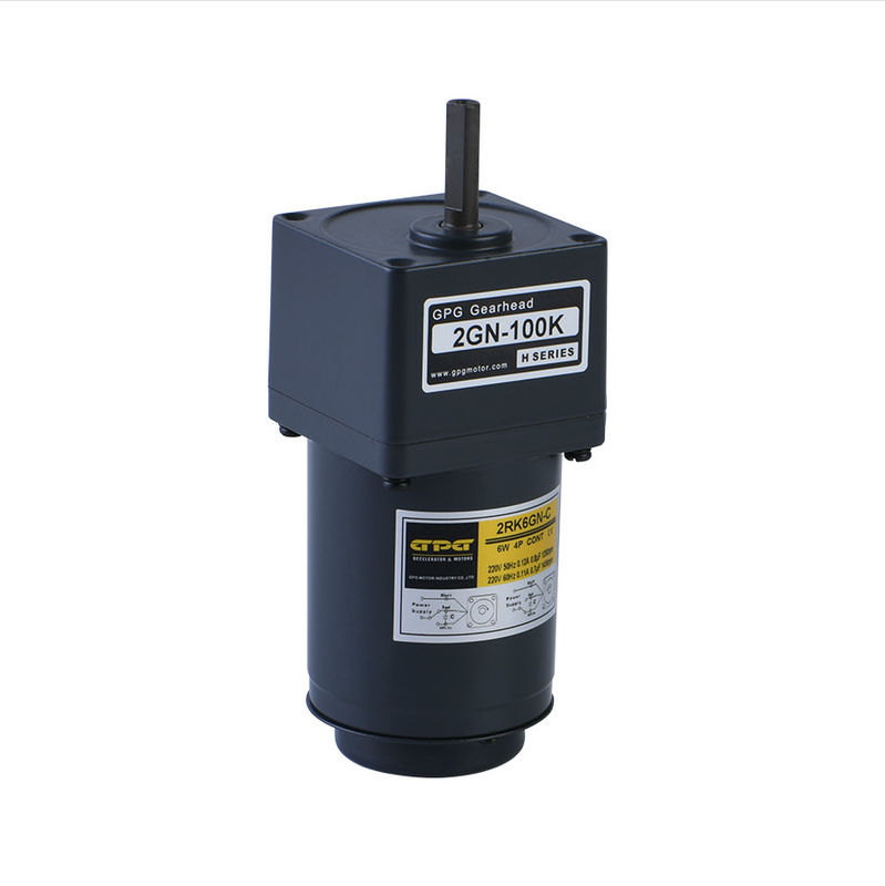 MOTOR ELÉCTRICO del ENGRANAJE de la CA de la CAJA DE CAMBIOS YN60-6 60JB3-200G8L de la VELOCIDAD CONSTANTE de 60m m 6W 2RK6GN-C 2GN3-200K