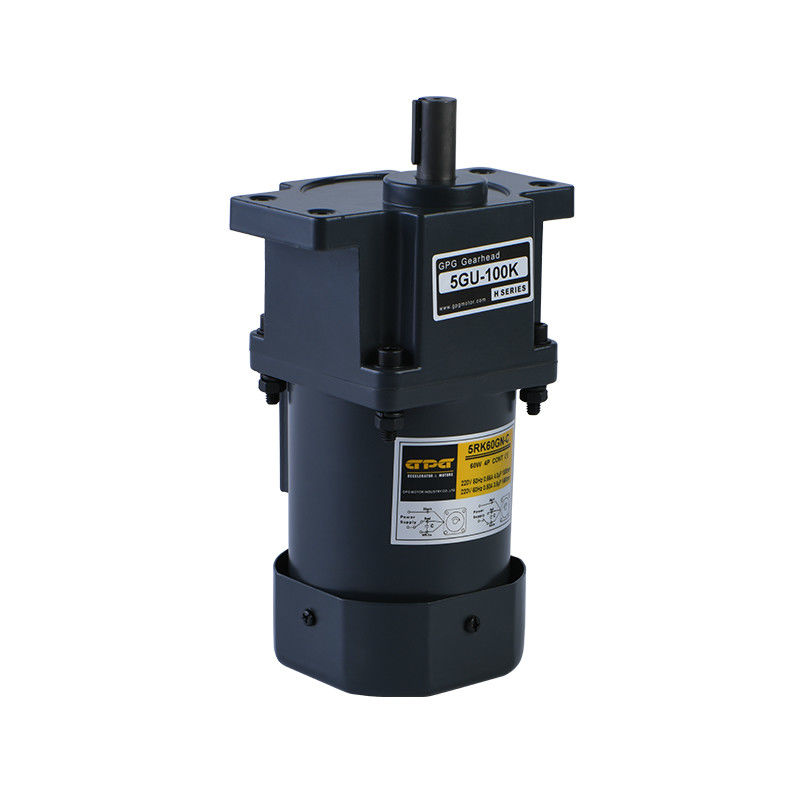 Motor paralelo 110v 220v del engranaje axial de la CA del motor del engranaje de la CA de 5RK40GN-C 90m m