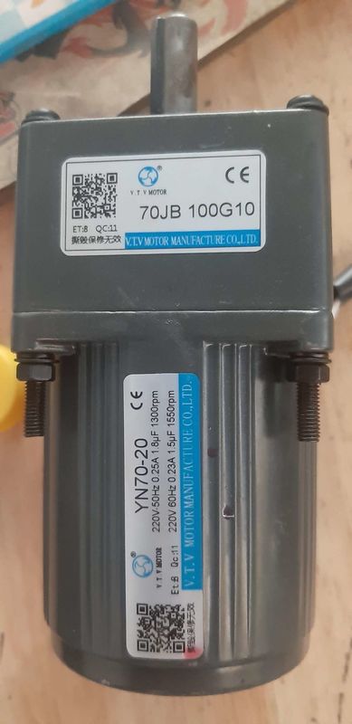 YN70-20 70JB20G10 pequeño motor del engranaje de la CA de 3 fases para la soja Bean Milk Machine